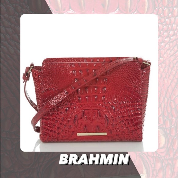 Brahmin Bags Nwot Brahmin Scarlet Melbourne Carrie Crossbody Bag